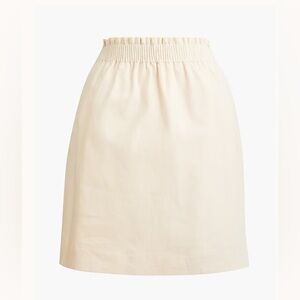 J. Crew Linen-cotton blend city skirt Size 8